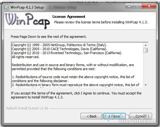 Winpcap      Windows 7 10 