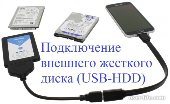 Как подключить жесткий диск как внешний накопитель (к ноутбуку смартфону планшету телевизору через usb sata)