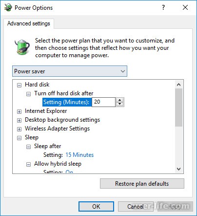 Как отключить спящий режим Windows 10 (выход убрать не уходит переход вывести)