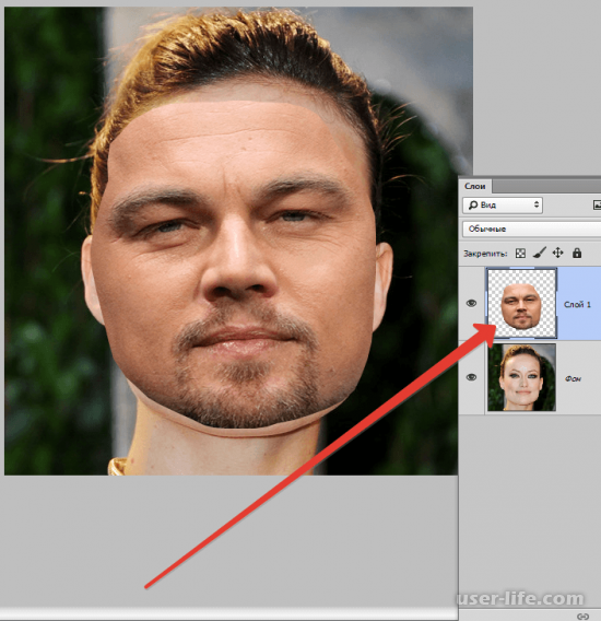 Как заменить лицо в Фотошопе