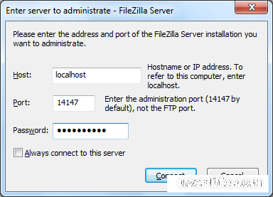 Настройка FileZilla Server