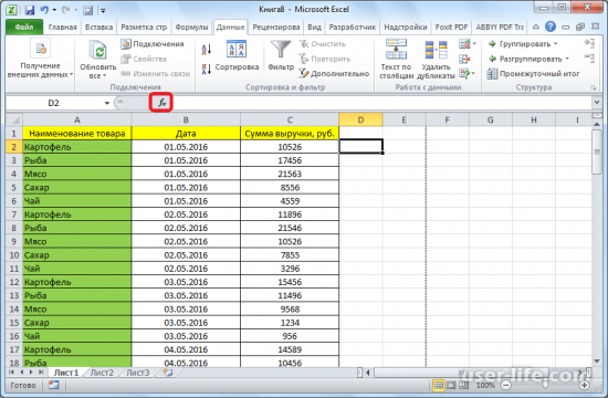 Функция промежуточные итоги в Excel формула
