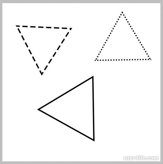Как нарисовать треугольник в Фотошопе