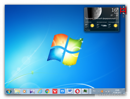 Гаджеты погоды для Windows 7