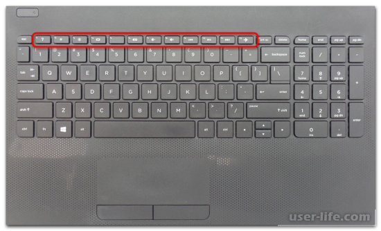 Включение клавиатуры на ноутбуке HP