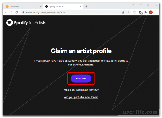   Spotify for Artists