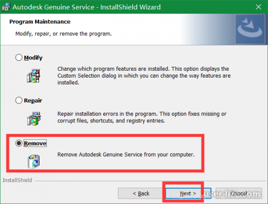Как удалить Autodesk Genuine Service в Windows 10